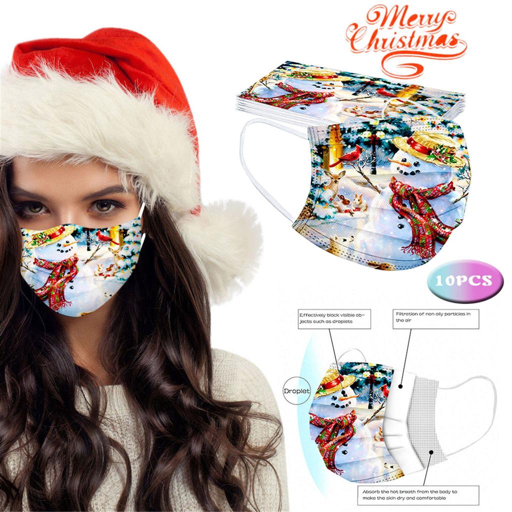 Adult Universal Disposable High-quality Printed Mask10PCS