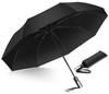 Folding Umbrella for Auto Folding Water For Sunny or Rainy High Strength Glass UV Light Rainy Season Includes Storage Folding 8 Ribs Rib Black Men,