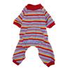 Striped Dog Pajamas Spring Stylish Classic Soft Breathable 4 Legged Pet Bodysuit for Small Medium