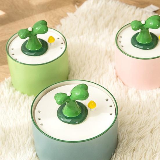 Автоматический фонтанчик для кошек объемом 1,5 л, керамический диспенсер для питья домашних животных, бесшумная миска для воды с системой фильтрации для домашних кошек и собак