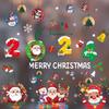 Christmas Eve Window Decorations - Festive Static Stickers for Kindergartens, Shopping Malls, Hotels
