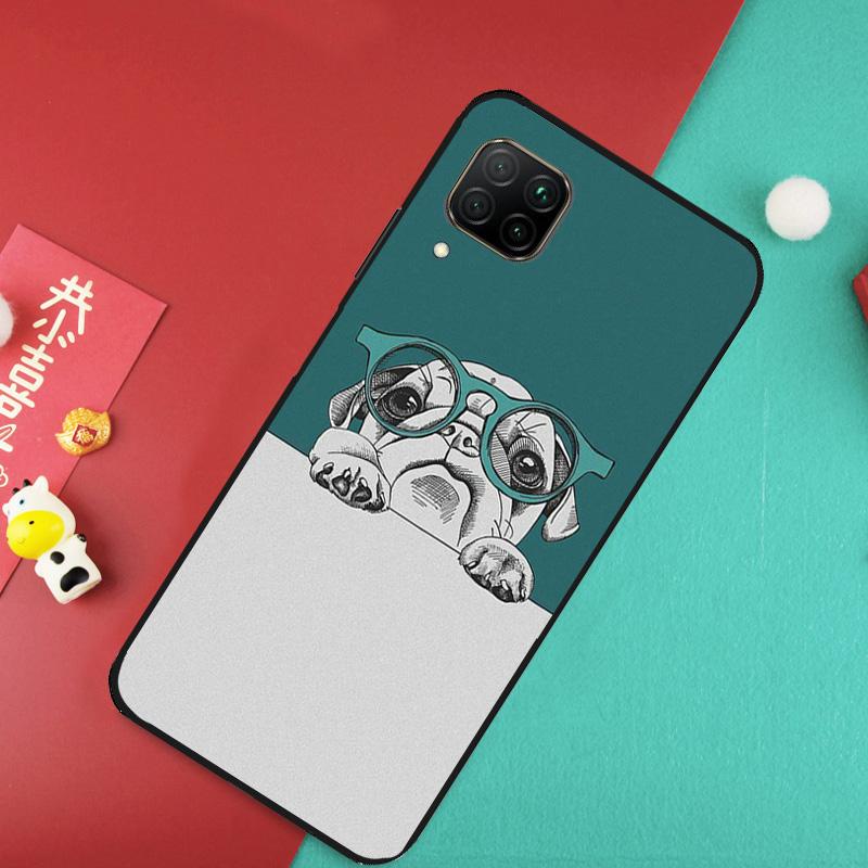 Милый пес мопс Для Huawei Nova 12S 9 10 SE 7i 8i 11i 12i Y60 Y61 Y70 Y72 Y73 Y90 Y91 P20 P30 P40 Lite Чехол