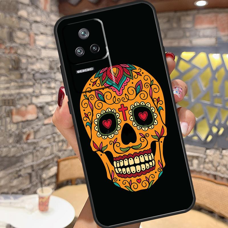 Mexican Skull Girl Tattooed Art Case For Xiaomi 13 14 15 Ultra 11T 12T 13T 14T Pro POCO X7 Pro X3 X5 X6 M6 F5 F6 Pro Cover