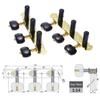 2 шт. (L&R) Колки для настройки классической гитары, колки для акустической гитары с золотым и черным покрытием 1 : 14 настроечных ключей, ручек, тюнеров для струн (АОС-020HV3P)