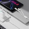 ROCK 1m 2 in 1 Charging Cable USB-C to USB-C+ Lightning 3A Fast Charging Data Cord
