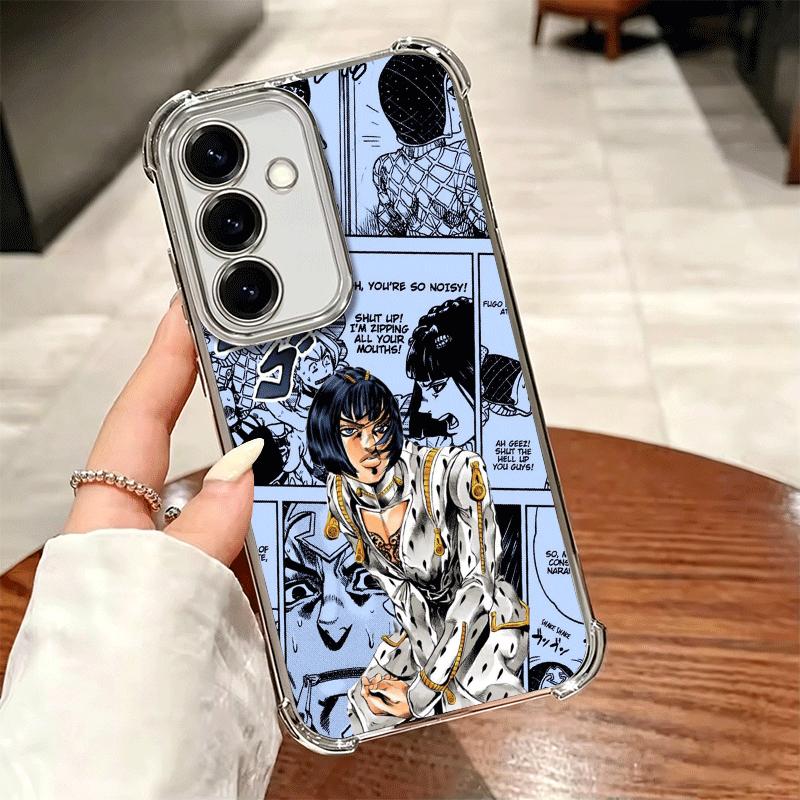 JoJo Adventure Бруно Буччеллати Мягкий чехол для телефона для Samsung A17 A27 A07 A37 A57 A16 A56 A15 A55 A14 A54 A13 A53 A26 A36 A25 A35