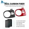 DJWX5 Real Soft Carbon Fiber Sticker For Seat Ibiza 6j 2009 2010 2011 2012 2013 2014 LHD RHD Car Headlight Switch Frame Interior Trim