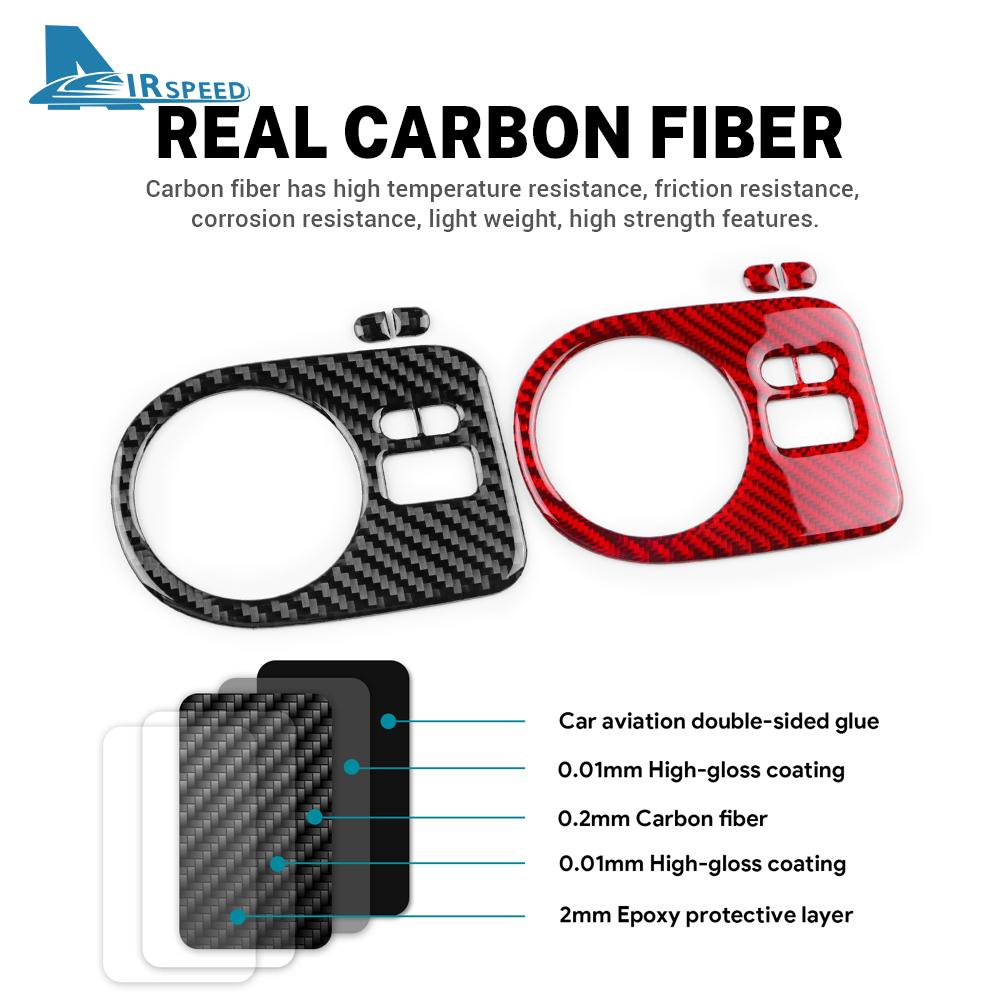 DJWX5 Real Soft Carbon Fiber Sticker For Seat Ibiza 6j 2009 2010 2011 2012 2013 2014 LHD RHD Car Headlight Switch Frame Interior Trim