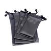 Waterproof Gray Drawstring Bag for Power Bank, Phone, Hard Drive, and Selfie Stick.