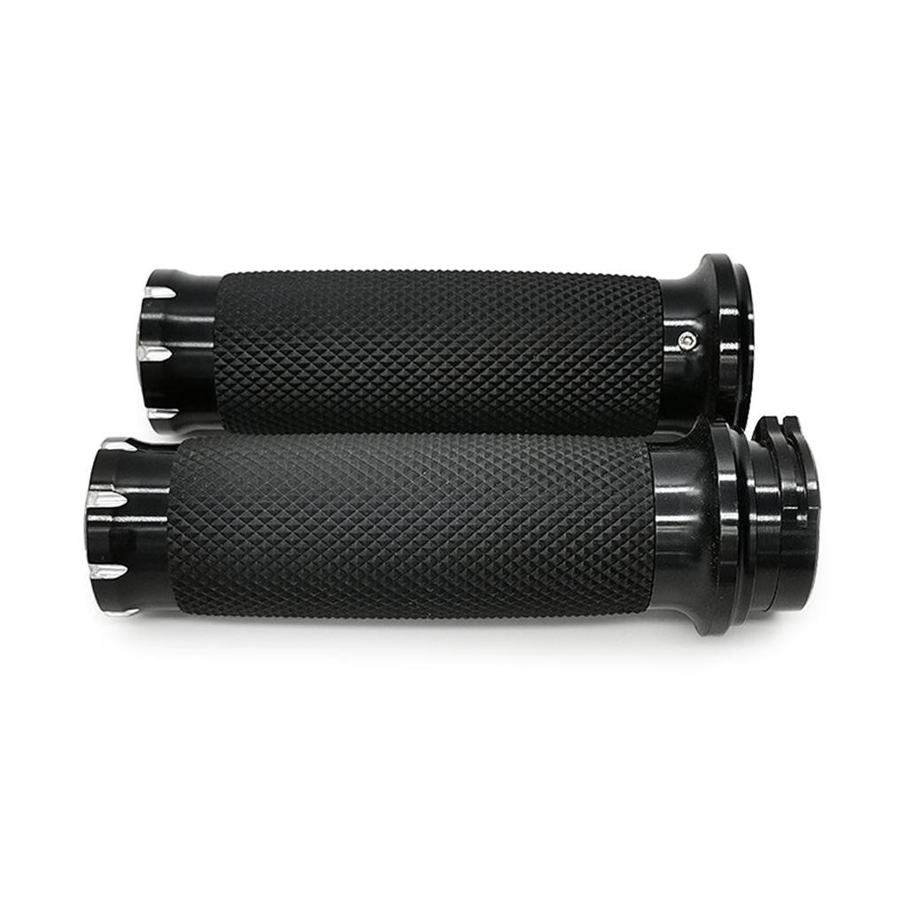 Retro Motorcycle Handlebar Grips Aluminum Alloy Hand Grips Lightweight for XL883 1200 Enhances Your Bike Vintage Charms