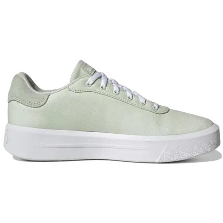 adidas Neo Grand Court Platform Холщовые Толстая Подошва Нескользящие Износостойкие Низкие Кеды Женские кроссовки Зеленый GW6907