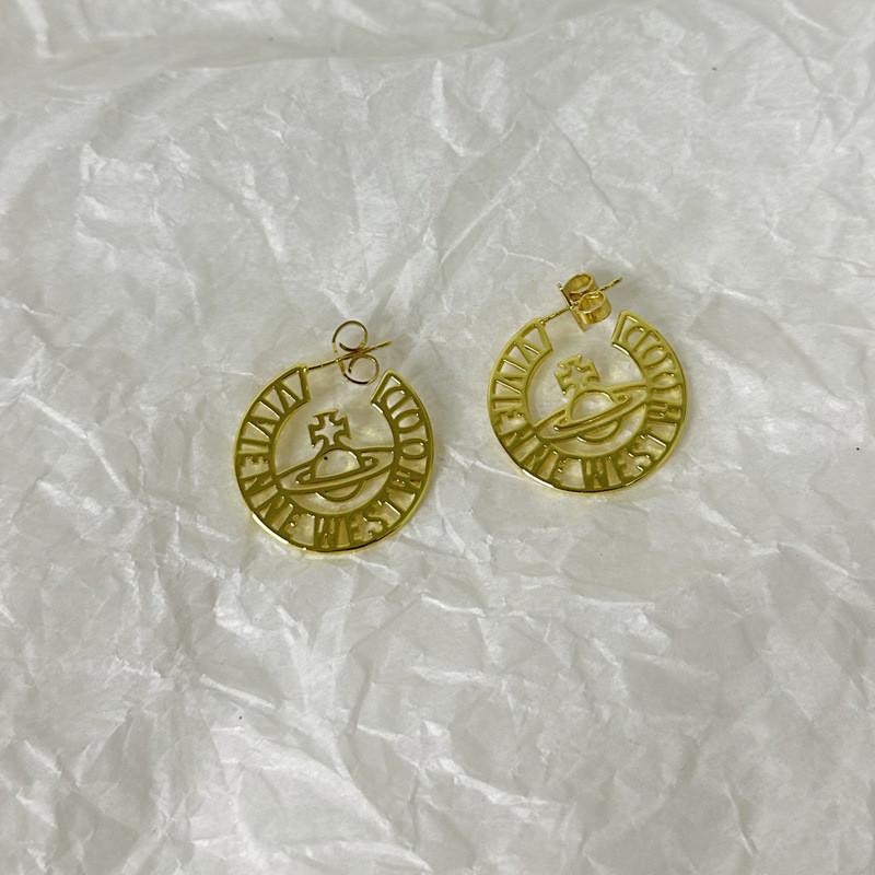 Трендовые серьги Westwood Hollow с надписью и Сатурном, женский подарок, модные