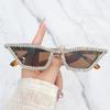 Special-Shaped Cat-Eye Fashion Sunglasses Niche Hip-Hop Trendy Sunglasses With Dimond For Women 2154