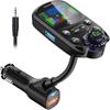 Bluetooth 5.3 Fm Transmitter, Qc3.0 Pd30w Car Charger Hands Free Car Kit