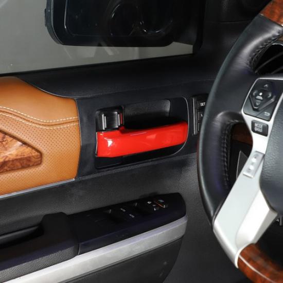4pcs For Toyota Tundra 2007- Red ABS Inner Door Handle Cover Trim