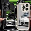 Чехол для телефона iPhone 17 Air 16E 15 16 Pro Max Простой чехол с узором японских спортивных автомобилей 14 Plus 13 12 Mini Мягкий силиконовый чехол