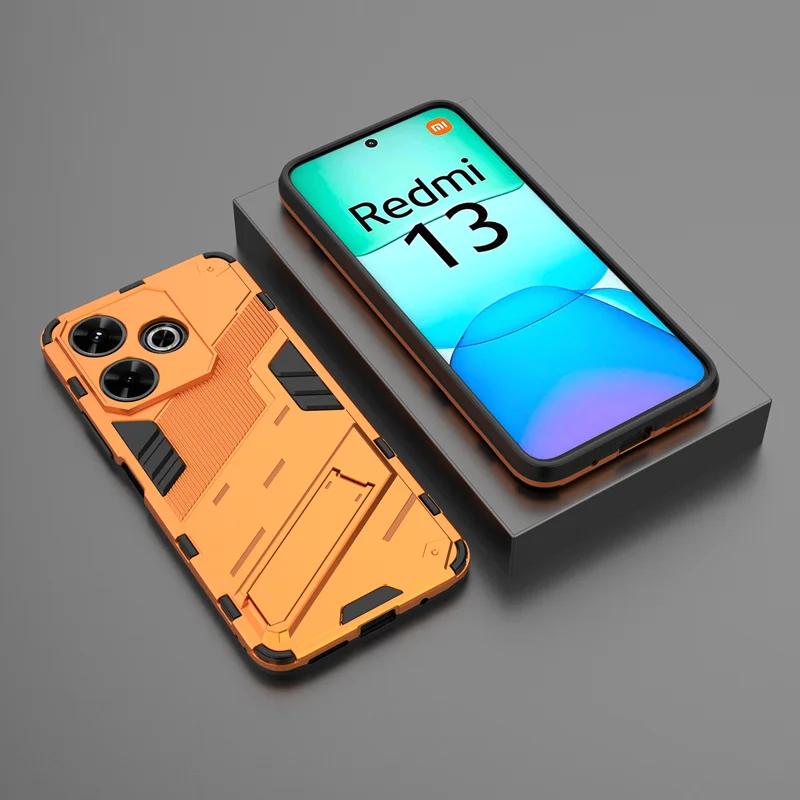 Бронированный противоударный чехол для Xiaomi 14T Pro Redmi Poco X7Pro Note13 Pro Plus 5G 4G с магнитной подставкой Чехол для Redmi Note 14 13 4G5G