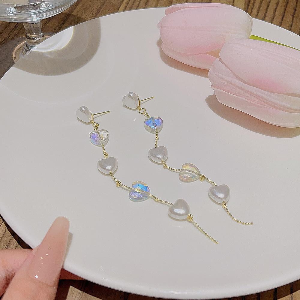 Модные жемчужные серьги, серьги-джокеры, новые серьги Niche Temperament с длинными кисточками