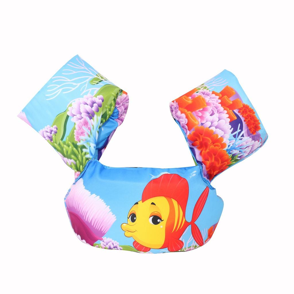 Cartoon Kids Swim Vest Child Swimming Jackets Toddlers Floatie Swim Trainer Jackets for Child Learn Swiming Training