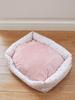 Maison de FLEUR Original Flower Print Pet Bed, Medium, Pink, with Pet Cushion, 8A41YZM0600