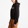 Timberland Свободный крой с капюшоном с принтом новогоднего логотипа, женские толстовки с капюшоном, черный цвет A42B2-001