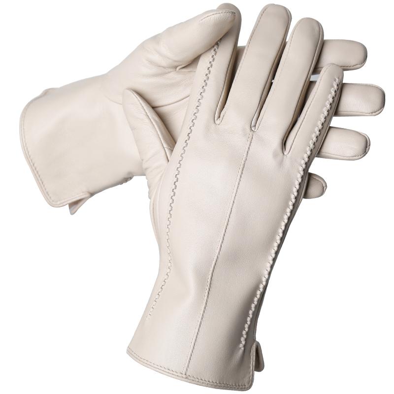 Fashion Women's Gloves Color Sheepskin Winter Warm Thin Touch Screen Gloves High Quality