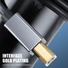 Кабель для принтера с высокой скоростью, USB Type C (папа) на USB B (папа) для эффективной передачи данных между принтерами, сканерами и ПК