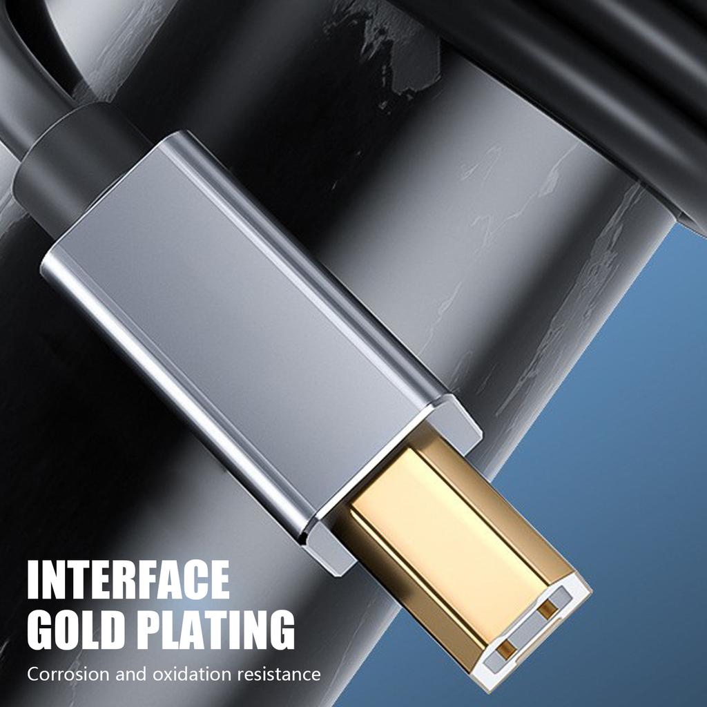 Кабель для принтера с высокой скоростью, USB Type C (папа) на USB B (папа) для эффективной передачи данных между принтерами, сканерами и ПК