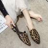 Fashion Sandals Sexy Woman Slippers Leopard Print Job Pointed Toe Shoes for Women Mules Slides High Quality Summer Sale Natural Skin Eva