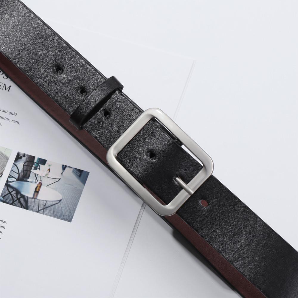 Waist Strap Belts High-Quality Waist Belts Casual Waistband Leather Dress Belt Square Pin Buckle