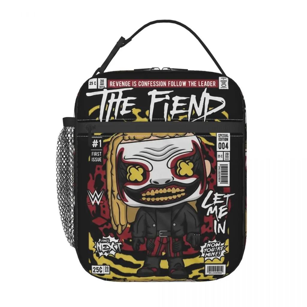 Изолированная сумка для ланча Bray Wyatt Merch Vintage The Fiend comics Storage Food Box Y2K Cooler Thermal Bento Box For School