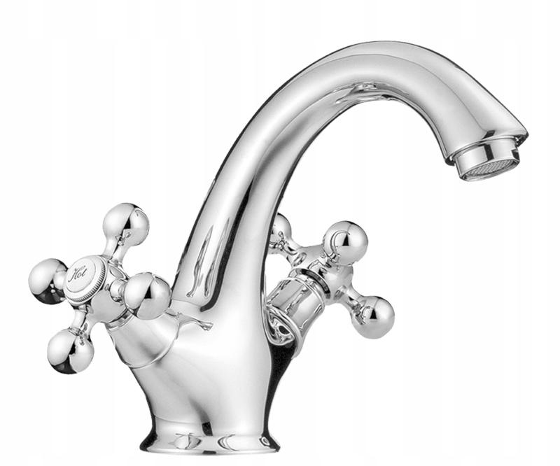 Stilo Retro Wall-Mounted Basin Faucet with Pop-Up Drain