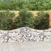 VidaXL Arched Gabion Basket Gabion Cage Gabion Wall Stone Basket Gabion for Stone Garden Patio Exterior 153393