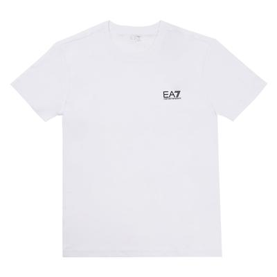 Футболка с коротким рукавом Emporio Armani EA7, Размер 8NPT51 PJM9Z (Белый с черным логотипом, размер L) [Параллельный импорт]
