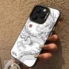 Жесткий чехол для телефона с рисунком дракона IMD для iPhone 17 15 16 Pro Max Чехлы iPhone 11 12 13 ProMax 14 16 Plus 7 XS XR Ударопрочный Funda