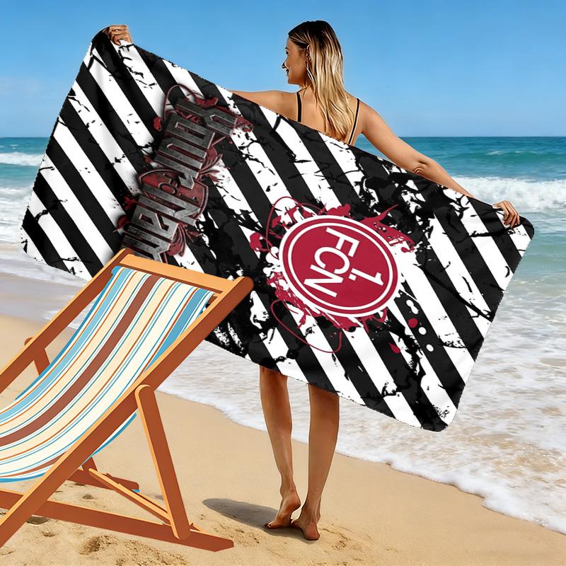 Name Custom 1.FC Nürnberg Print Beach Towel, Large Soft Quick Dry Towel for Beach Camping Swimming