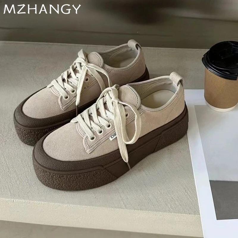 Леопардовые женские кроссовки на платформе из парусины, осенняя повседневная спортивная обувь для женщин 2024 года, модные туфли-лоферы, новое платье Mujer Zapatos