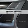 CRW1 4pcs 3D Aluminum Speaker Stereo Speaker Badge Emblem Sticker For Mercedes Benz B/C/E/S Class A Class C200L GLC GLK CLA GLA