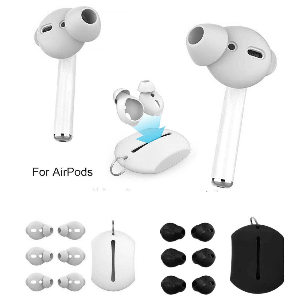 Headset Storage Pouch Protective Caps Earphone Replacement Silicone Earbuds Cover Earplug Protector
