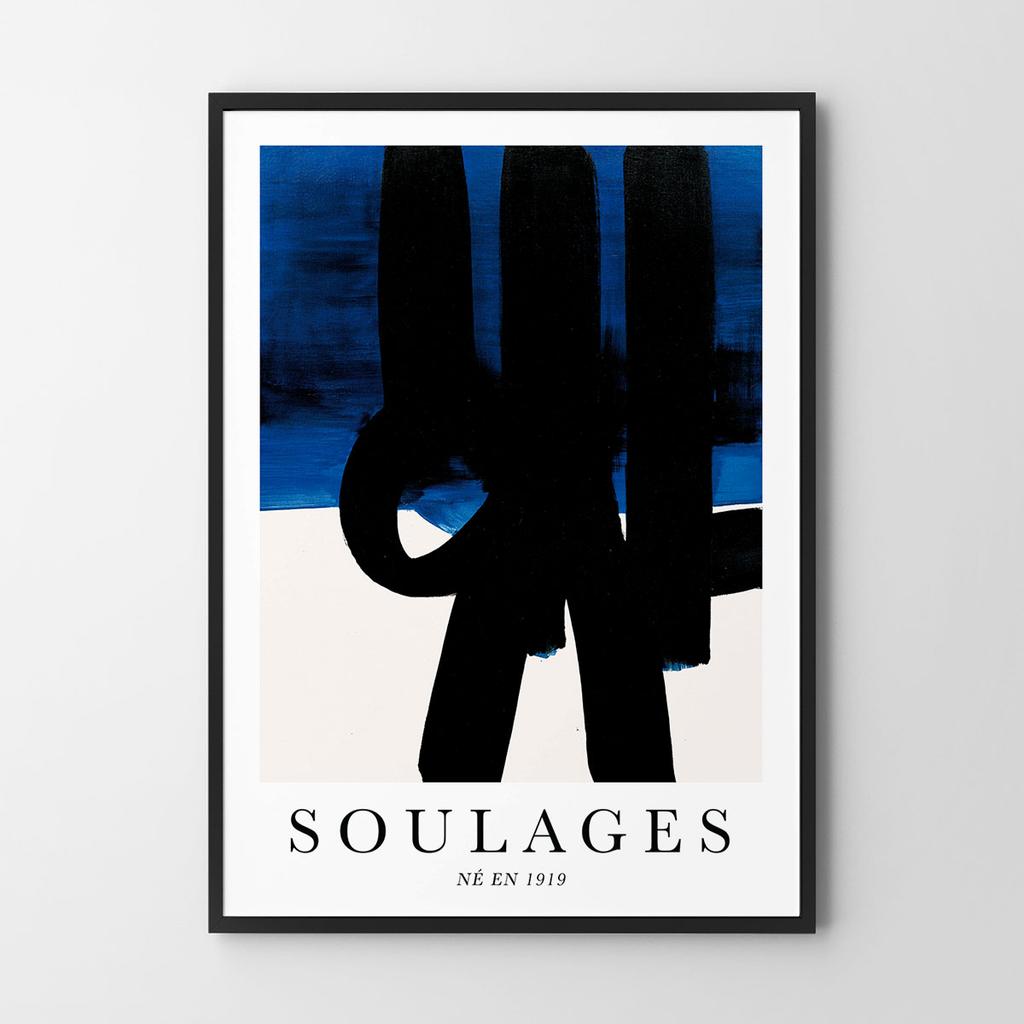 Plakat abstrakcja soulages
