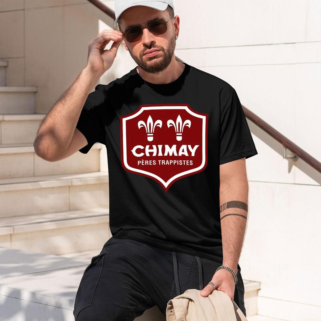 Футболка унисекс с дизайном "Щит класса" Логотип траппистского пива Chimay Летняя повседневная одежда Для любителей пива Идеи для подарков 2026 Новая модель Sho