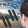 2Pairs Silicone Anti-Slip Covers with Ear Hooks Tips for Sunglasses and Eyeglass Temples, Available in Black, White, Brown