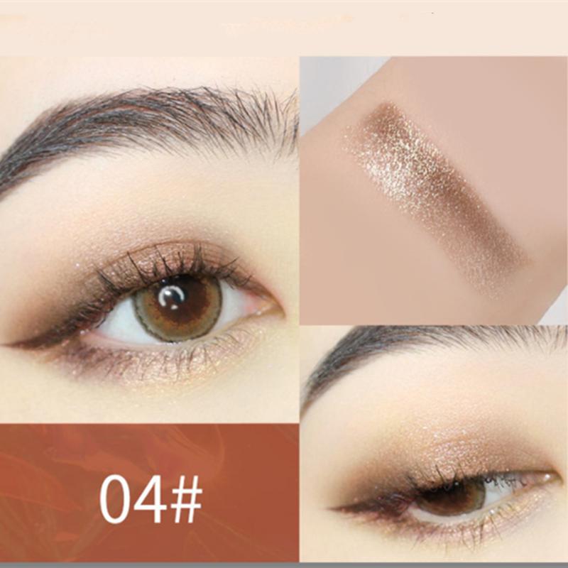 Новый бархатный стик для теней 2 в 1, ленивый макияж глаз, двойной градиент, профессиональные водостойкие мерцающие металлические тени для женщин