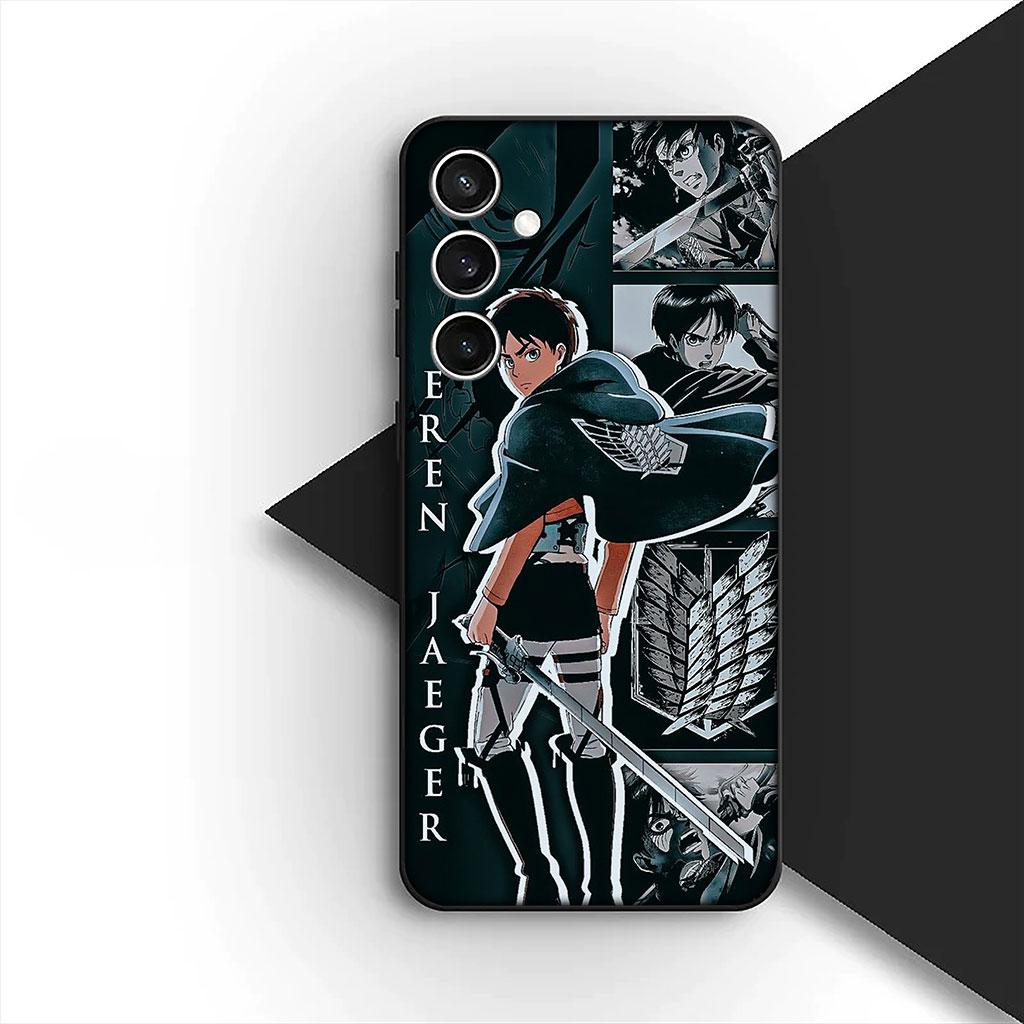 Чехол для телефона Samsung Galaxy S10 S8 S9 Plus A33 A34 A31 70 A71 A72 Note 20 9 8 S10E Чехол Атака Леви на Эрена титана Йегера