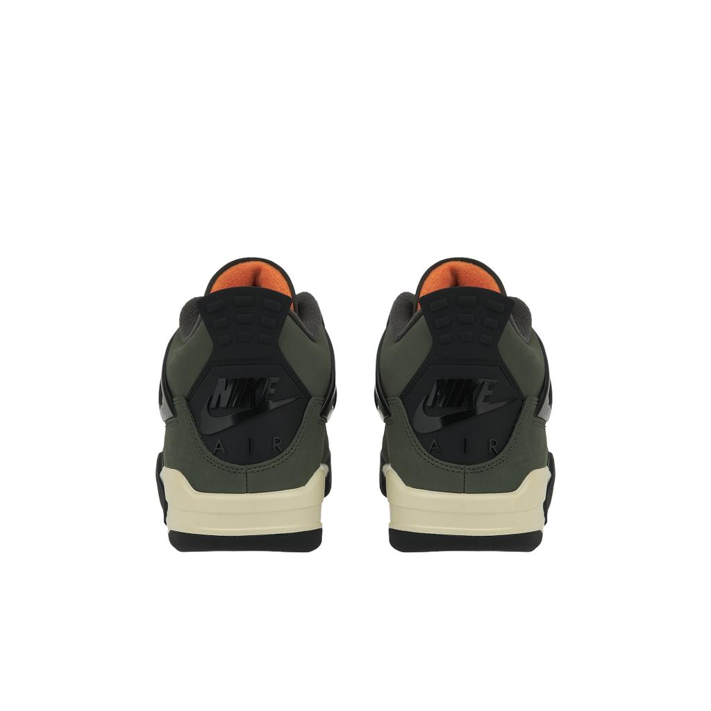 Undefeated x Air Jordan 4 Retro 2025 Мужские Кроссовки Зеленый Темно-зеленый Клементин IB1519-200