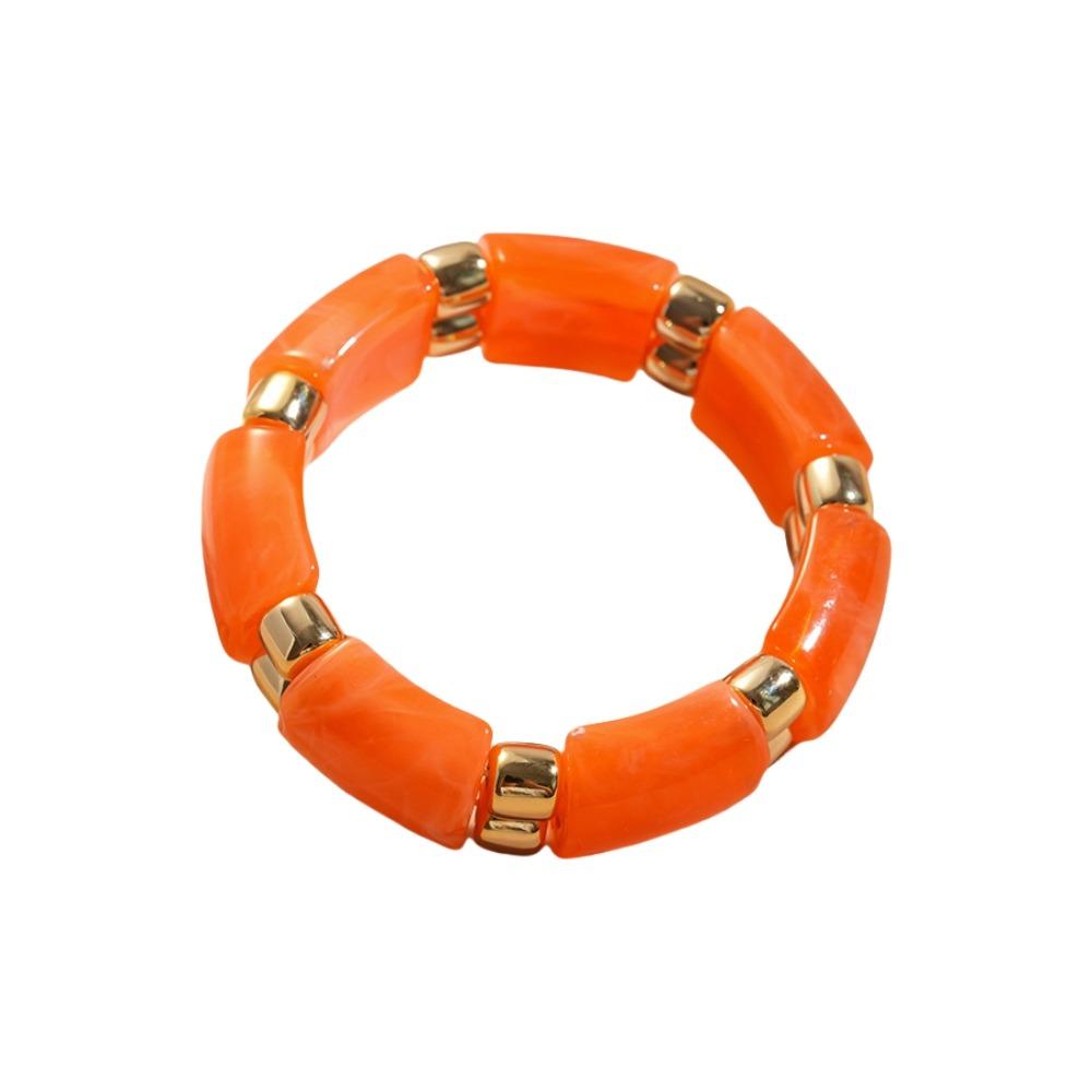 Bohemian Acrylic Bangle Geometric Retro Hand Ring Temperament Exaggerated Bracelet Summer