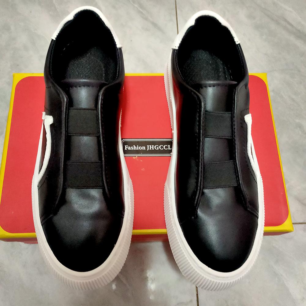 Fashion Fashionable Versatile Casual Board Head Leather Suede Light High-end Feel Business White Leather Walking Shoes Loafers Sneakers