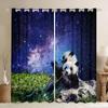 Пользовательские Панда Галактика Высокая Затенение Шторы Гостиная Спальня Домашний Декор Детская Комната Плотные Плотные Шторы Новый Стиль