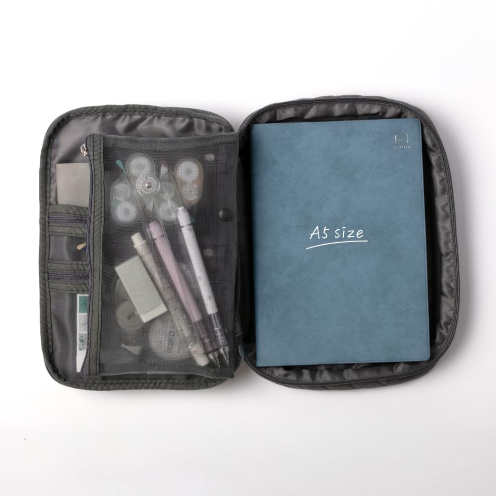 Канцелярские товары Большой Вмещает Несколько Легкий для Планировщик Блокнот А5 Канцелярские товары Y-образный Чехол, Вместимость, Книги, Карманы, Переносить, Чехол, Хранение, Планировщик, Чехол,