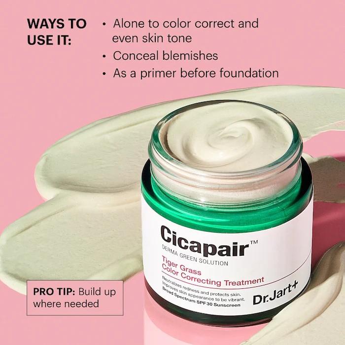 Dr.Jart+ Cicapair Корректирующий крем с тигровой травой SPF22 PA++ 15 мл/50 мл